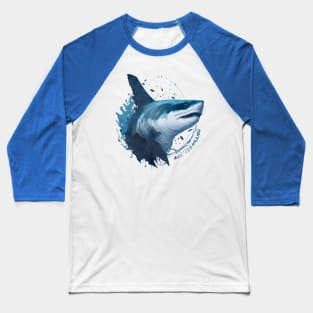 Menacing Shark Unleash the Power of the Ocean Baseball T-Shirt